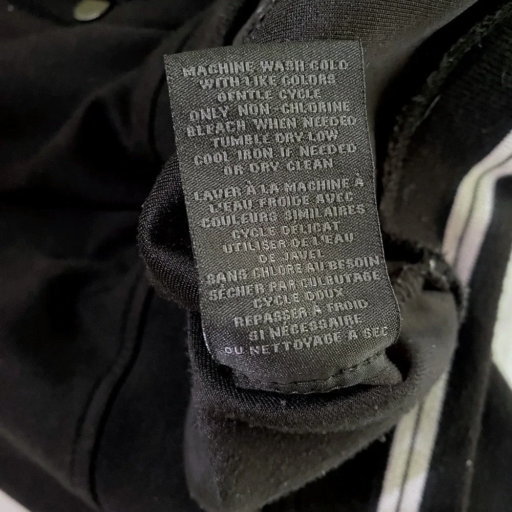 MAGASCHONI MAN Black‎ Jersey Knit Bomber Jacket SZ L